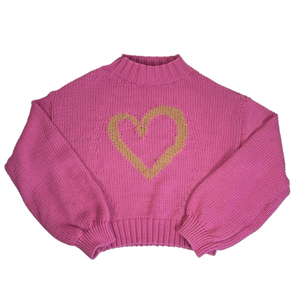 ANTHROPOLOGIE MAEVE The Pippa Pullover Sweater Size M Mauve Chunky Knit - Picture 2 of 8